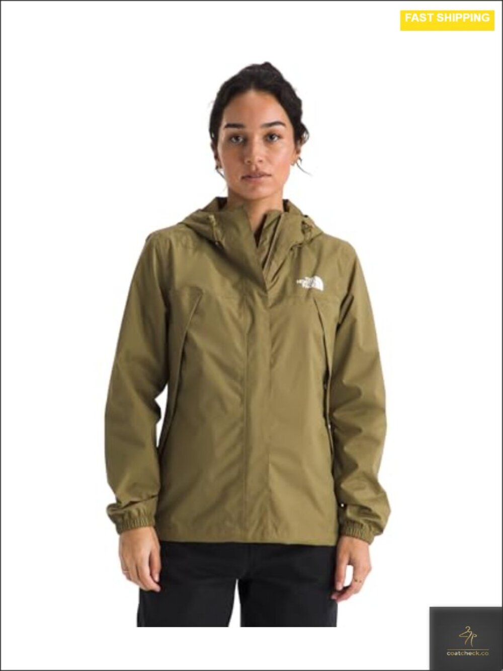 Women's Waterproof Rain Jacket Recycled Polyester DryVent Windbreaker